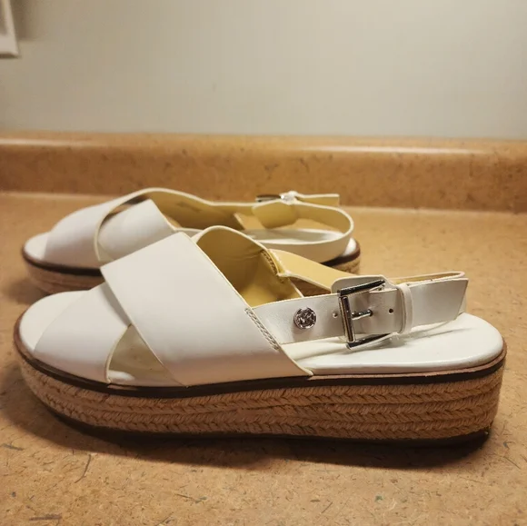 Michael Kors Meryl Criss Cross Espadrille Platform Women SZ 8M - Picture 3 of 14